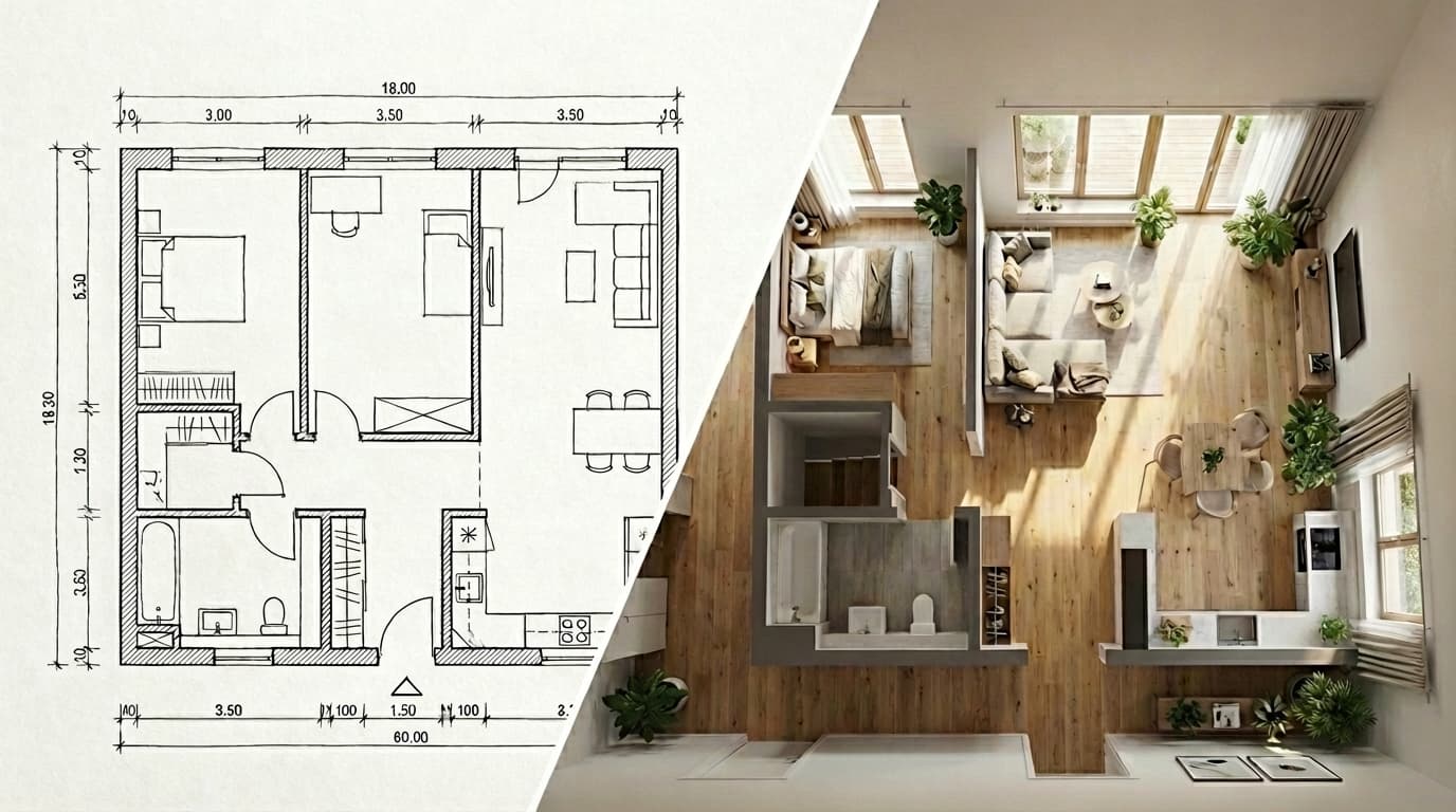 3D Floor Plan Visualization